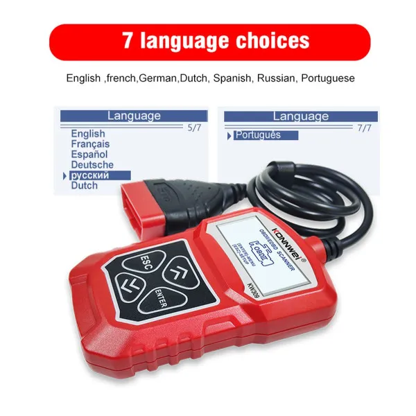 UNIVERZALNI OBD2 DIJAGNOSTIČKI SKENER ZA VOZILA NA 12V 