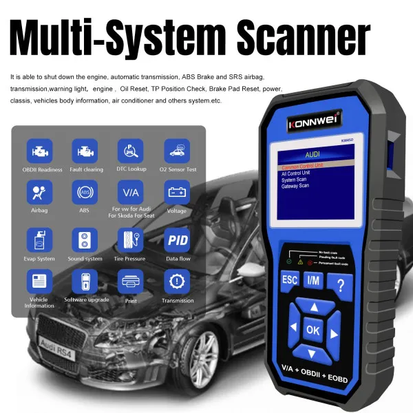 UREDJAJ ZA DIJAGNOSTIKU OBD2  ZA VAG VOZILA SA PUNOM DIJAGNOSTIKOM I OPCIJOM RESETOVANJA 