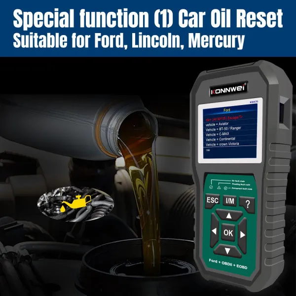UNIVERZALNI OBD2 SKENER ZA SVA VOZILA +DIJAGNOSTICKI SKENER ZA FORD VOZILA SA ŠIROKIM SPEKTROM FUNKCIJA RESETOVANJA 