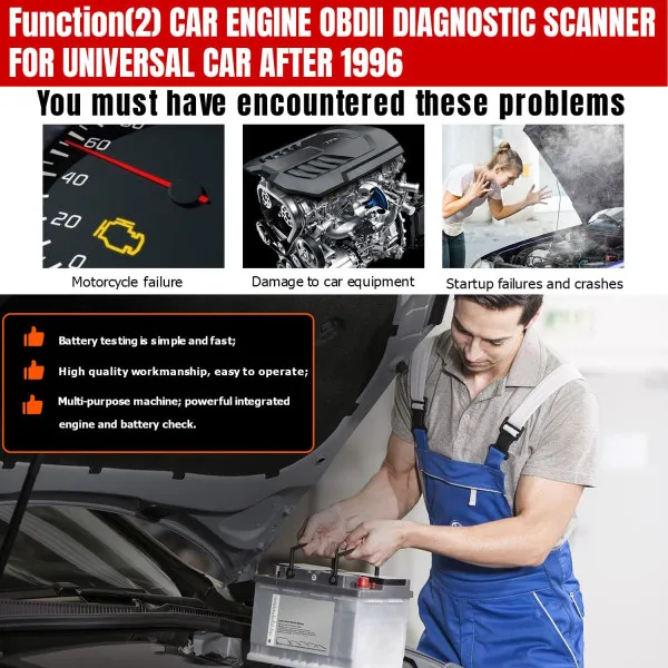 UNIVERZALNI OBD2 SKENER ZA SVA VOZILA +DIJAGNOSTICKI SKENER ZA FORD VOZILA SA ŠIROKIM SPEKTROM FUNKCIJA RESETOVANJA 