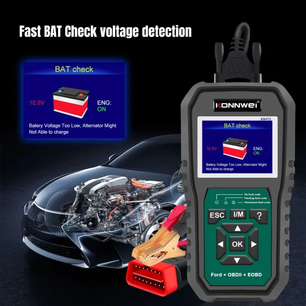UNIVERZALNI OBD2 SKENER ZA SVA VOZILA +DIJAGNOSTICKI SKENER ZA FORD VOZILA SA ŠIROKIM SPEKTROM FUNKCIJA RESETOVANJA 