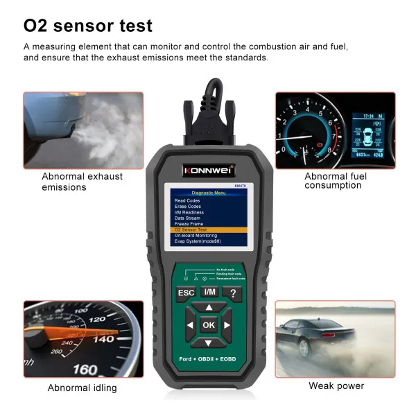 UNIVERZALNI OBD2 SKENER ZA SVA VOZILA +DIJAGNOSTICKI SKENER ZA FORD VOZILA SA ŠIROKIM SPEKTROM FUNKCIJA RESETOVANJA 