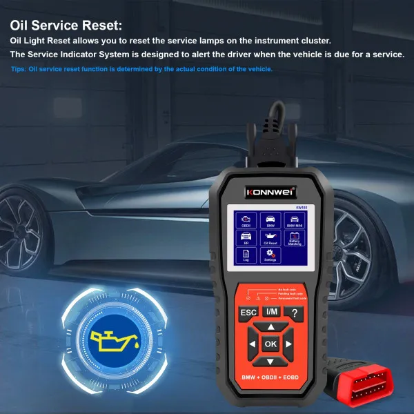 UREDJAJ ZA DIJAGNOSTIKU OBD2  ZA BMW VOZILA SA PUNOM DIJAGNOSTIKOM I OPCIJOM RESETOVANJA 