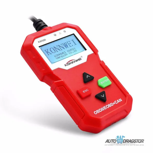 UREĐAJ ZA DIJAGNOSTIKU OBD2 CRVENI 