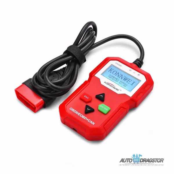 UREĐAJ ZA DIJAGNOSTIKU OBD2 CRVENI 