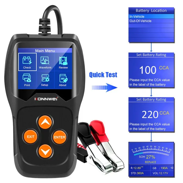 AKUMULATOR TESTER 12V 