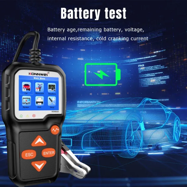 AKUMULATOR TESTER ZA AUTOMOBILE I MOTORE 6/12V 