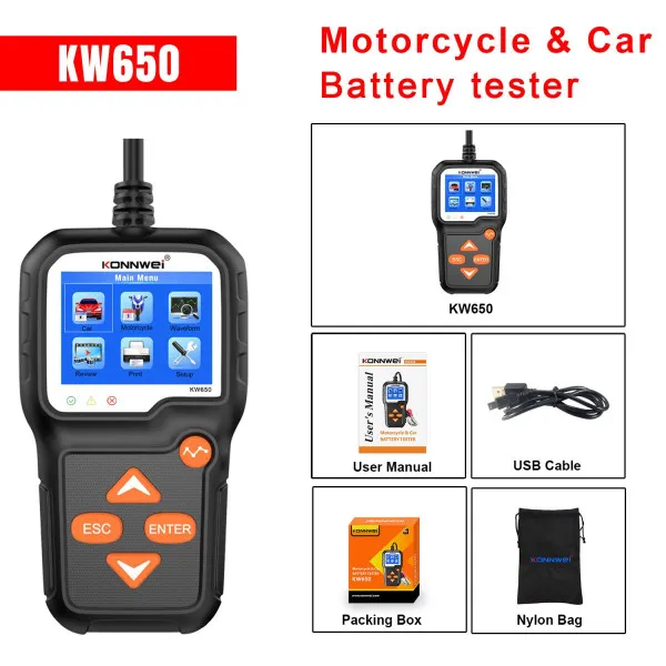 AKUMULATOR TESTER ZA AUTOMOBILE I MOTORE 6/12V 