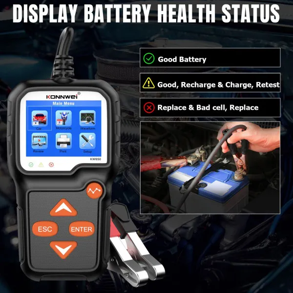 AKUMULATOR TESTER ZA AUTOMOBILE I MOTORE 6/12V 