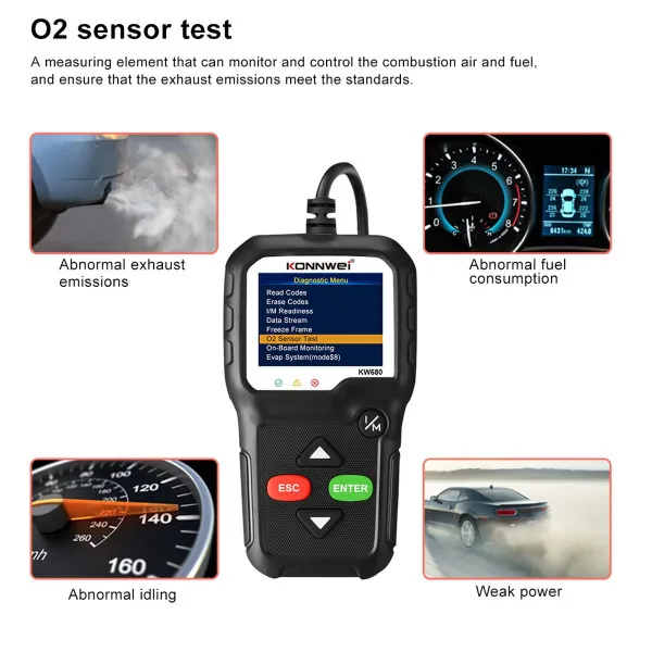 UNIVERZALNI OBD2 DIJAGNOSTIČKI SKENER ZA VOZILA POSLE 1996god. 