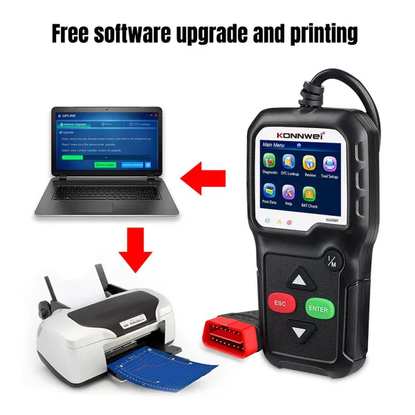 UNIVERZALNI OBD2 DIJAGNOSTIČKI SKENER ZA VOZILA POSLE 1996god. 