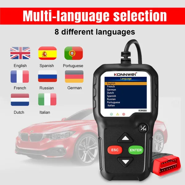 UNIVERZALNI OBD2 DIJAGNOSTIČKI SKENER ZA VOZILA POSLE 1996god. 