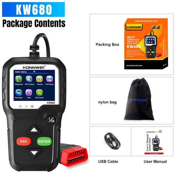 UNIVERZALNI OBD2 DIJAGNOSTIČKI SKENER ZA VOZILA POSLE 1996god. 