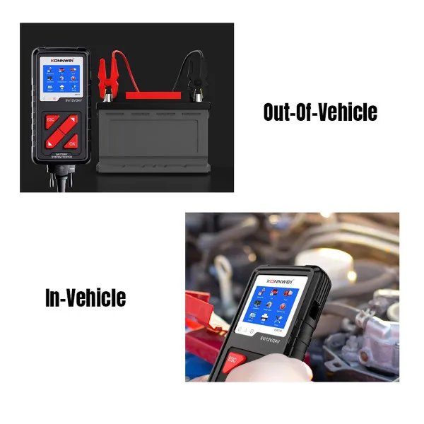 PROFESIONALNI AKUMULATOR TESTER ZA 6/12/24V ZA MOTORE/VOZILA/KAMIONE/MARINE/ATV 