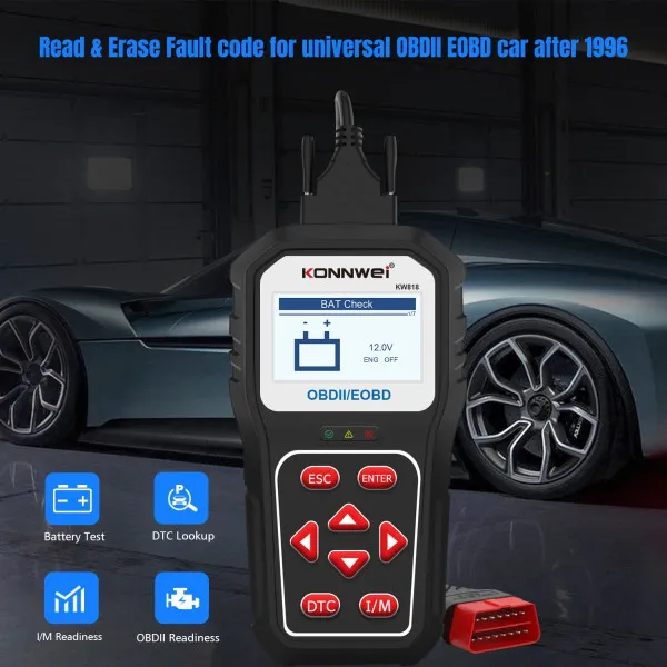 UNIVERZALNI OBD2 DIJAGNOSTIČKI SKENER ZA VOZILA SA MOGUĆNOSTIMA NADOGRADNJE PREKO BLUETOOTH-A 