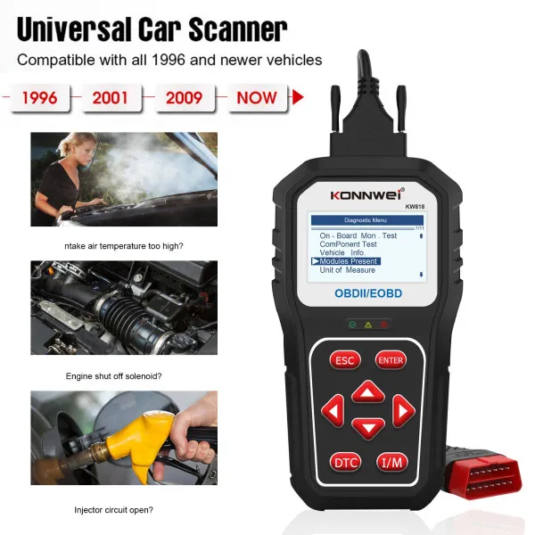 UNIVERZALNI OBD2 DIJAGNOSTIČKI SKENER ZA VOZILA SA MOGUĆNOSTIMA NADOGRADNJE PREKO BLUETOOTH-A 