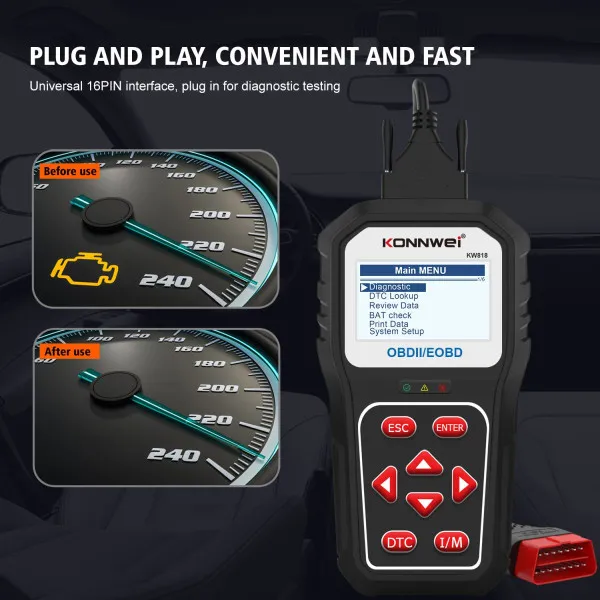 UNIVERZALNI OBD2 DIJAGNOSTIČKI SKENER ZA VOZILA SA MOGUĆNOSTIMA NADOGRADNJE PREKO BLUETOOTH-A 
