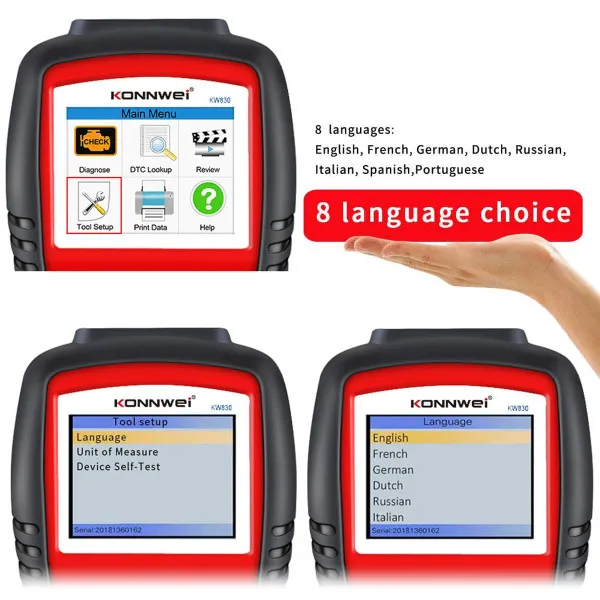 UNIVERZALNI OBD2 SKENER ZA VOZILA SA SKENEROM AKUMULATORA U REALNOM VREMENU 