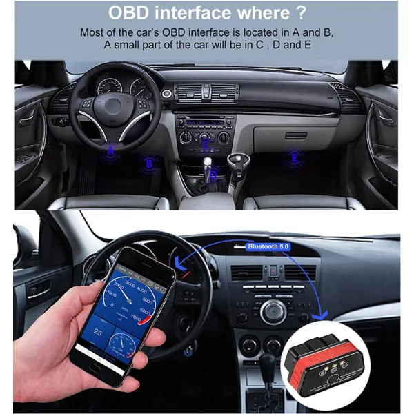 BLUETOOTH 5.0 OBD2 SKENER 
