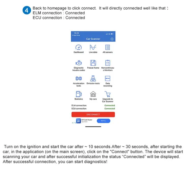 BLUETOOTH 5.0 OBD2 SKENER 
