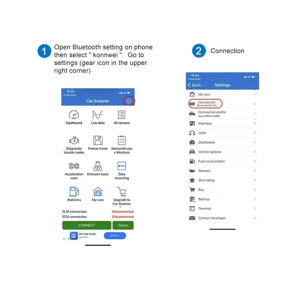 BLUETOOTH 5.0 OBD2 SKENER 