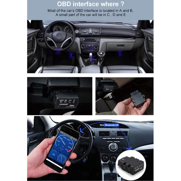 BLUETOOTH 5.0 OBD2 SKENER 
