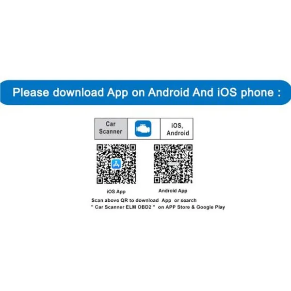 UREĐAJ ZA DIJAGNOSTIKU OBD2 WI FI CRVENI 