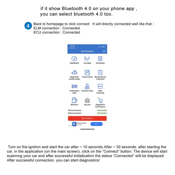 BLUETOOTH 5.0 OBD2 SKENER 