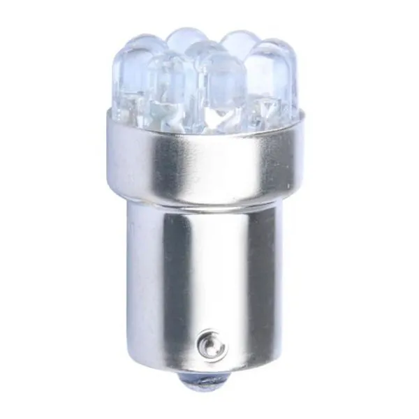 SIJALICA 12V LED R10W BA15S ŽUTA 