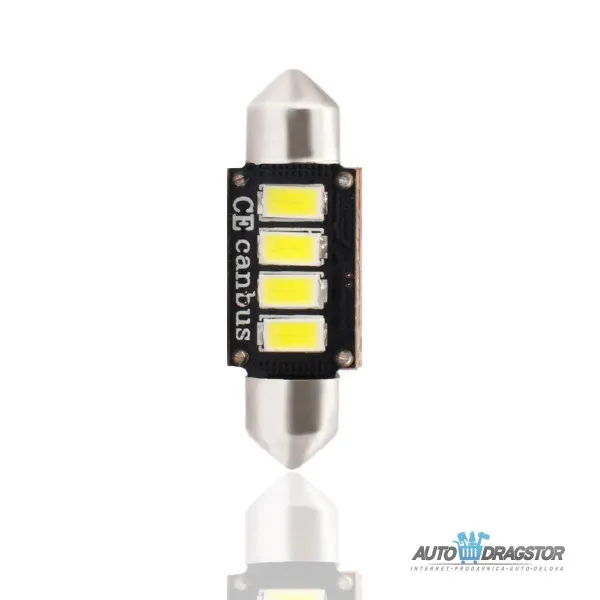 SIJALICA 12V SULFIDNA C5W SV8.5,36mm LED  4xSMD5730 