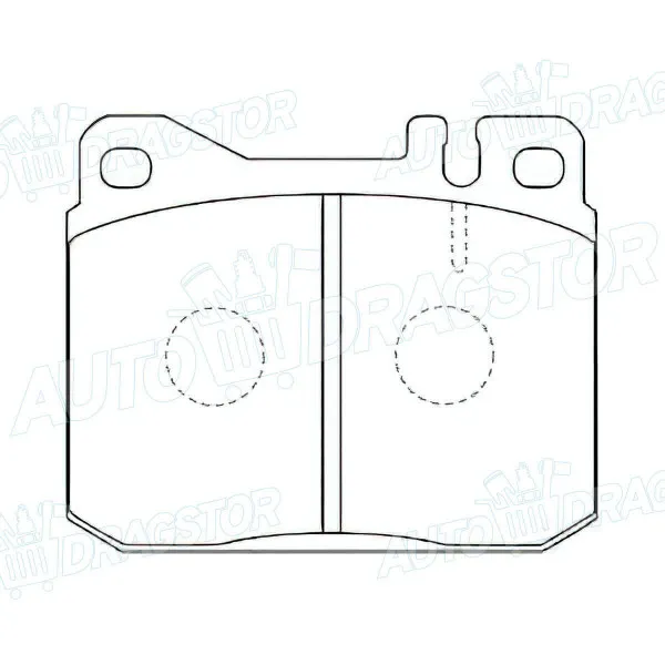 Kočione pločice MERCEDES S-KLASSE (W116), 72-80; SL-KLASSE (R107), 72-89; W123, 75-85; 