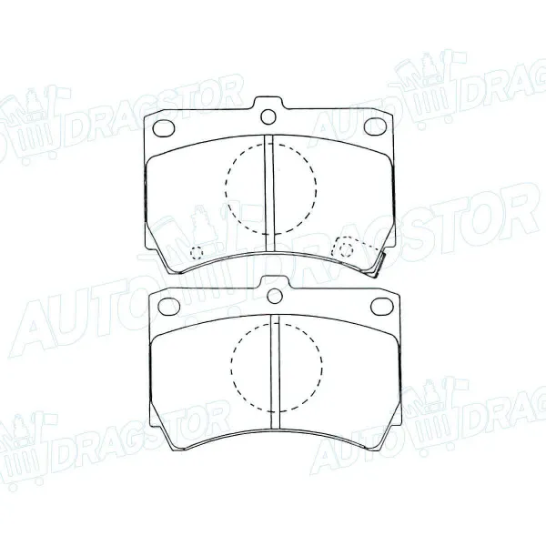 Kočione pločice MAZDA 323 (BF), 85-89; 
