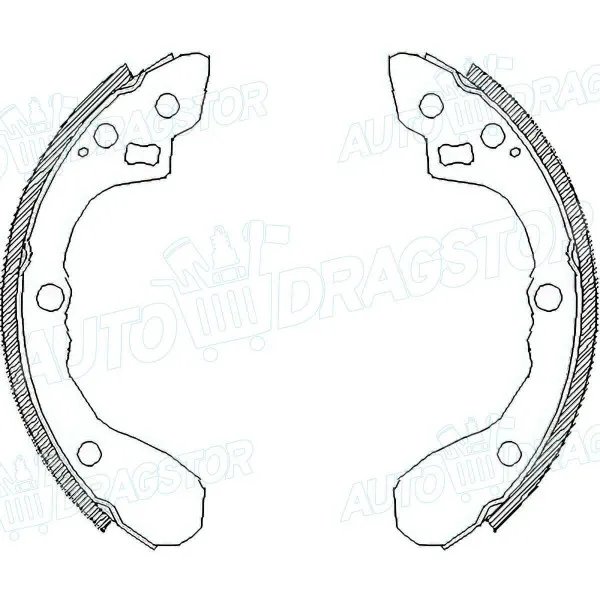 Kočioni paknovi KIA JOICE (M300E), 99-02; RIO (DC), 00-05; 