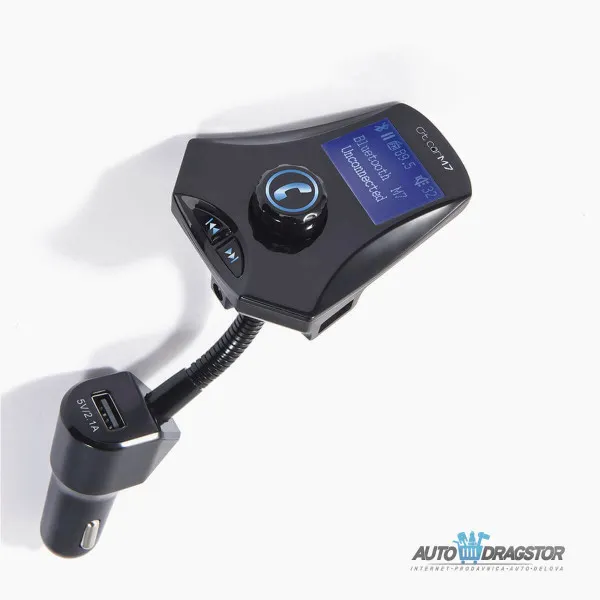 FM PREDAJNIK (TRANSMITER), 3 USB ULAZA, BLUETOOTH 5.0.MP3/WMA 