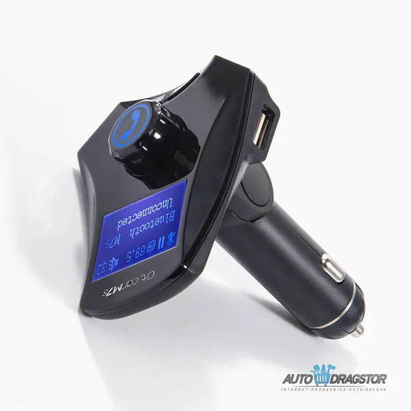 FM PREDAJNIK (TRANSMITER), 2 USB ULAZA, BLUETOOTH 5.0,MP3/WMA 