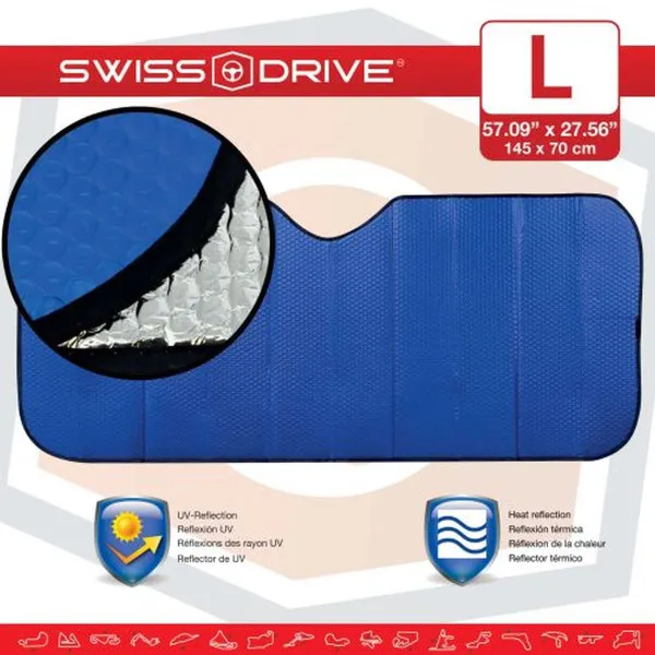 ZAŠTITA OD SUNCA 145x70CM MAT PLAVA 