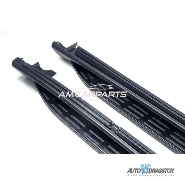 MERCEDES GLE COUPE (C167) 2018-  ALUMINIJUMSKO BOČNO GAZIŠTE KOMPLET SA DELOVIMA ZA MONTAŽU U CRNOJ 