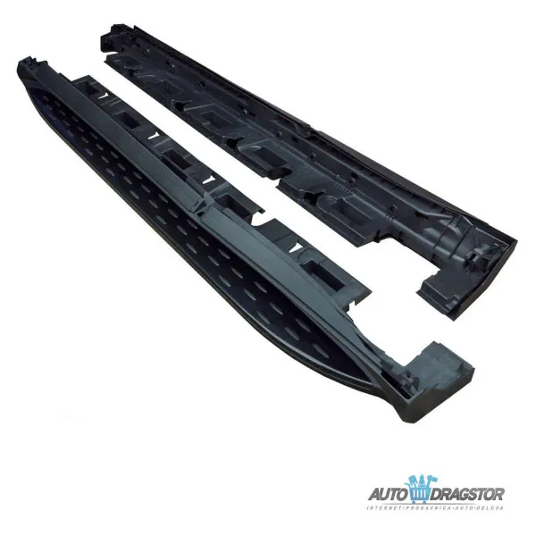 MERCEDES GLE COUPE (C292) 2015-  ALUMINIJUMSKO BOČNO GAZIŠTE KOMPLET SA DELOVIMA ZA MONTAŽU U CRNOJ 