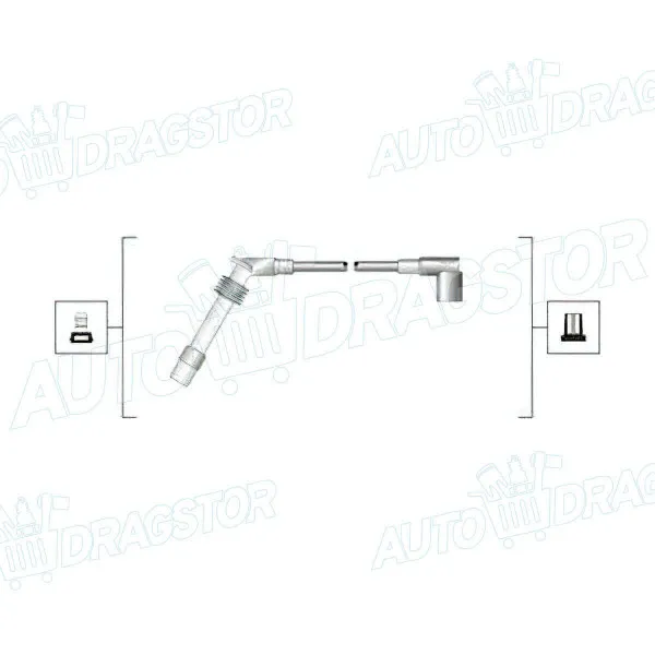 Kablovi svećica OPEL ASTRA F (T92/M99), 91-02; COMBO B, 93-00; CORSA B (S93), 93-00; OMEGA B (V94), 94-03; VECTRA A (J89), 88-95; 