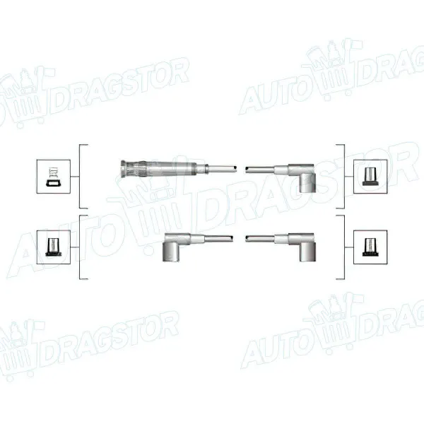 Kablovi svećica BMW 3 (E21), 75-82; 3 (E30), 82-93; 3 (E36), 90-00; 3 (E46), 98-06; 5 (E28), 81-87; 5 (E34), 87-97; Z3 (E36/7/E36/8), 95-03; 