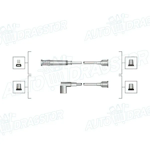 Kablovi svećica BMW 5 (E28), 81-87; 6 (E24), 76-89; 7 (E23), 76-86; 