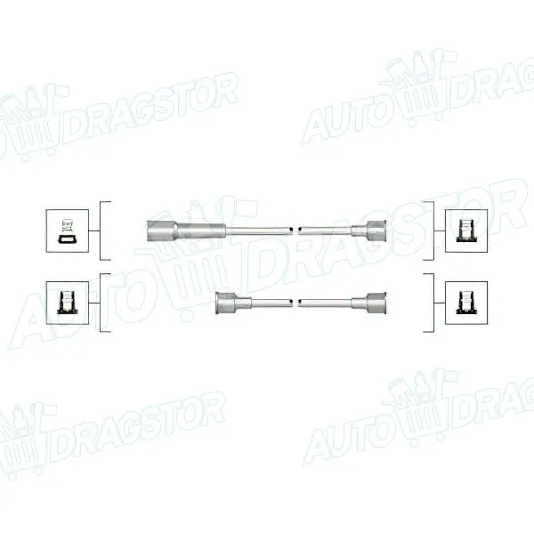 Kablovi svećica FORD TRANSIT (VE6), 85-92; TRANSIT (VE64), 92-94; TRANSIT, 78-85; 