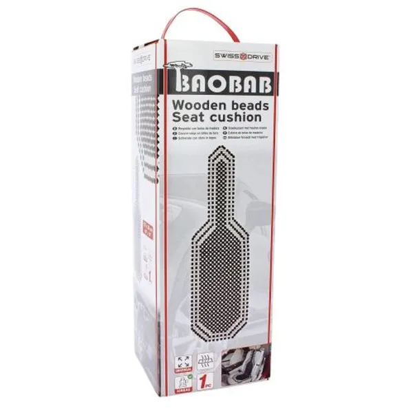 OBLOGA SEDIŠTA DRVENA BELO/CRNA 