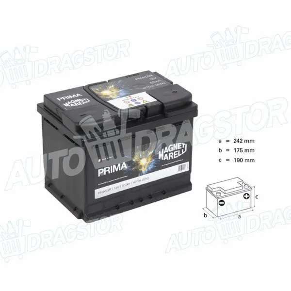 Akumulator ALFA ROMEO, AUDI, AUTOBIANCHI, BMW, CHRYSLER, CITROËN, DACIA, FIAT, FORD, HONDA, HYUNDAI, KIA, LANCIA, MAZDA, MITSUBISHI, NISSAN, OPEL, PEUGEOT, REN 