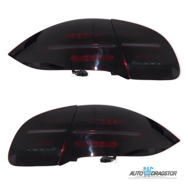 PORSCHE CAYENNE (92A) 2011-2014 ZATAMLJENO-CRVENO DINAMIČKO FULL LED ŠTOP SVETLO-SET 4KOM 