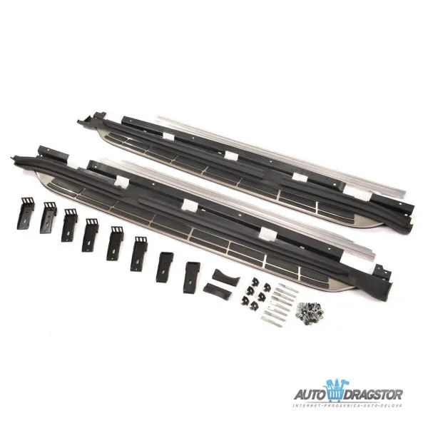 PORSCHE MACAN (95B) 2014-  ALUMINIJUMSKO BOČNO GAZIŠTE KOMPLET SA DELOVIMA ZA MONTAŽU-SET 