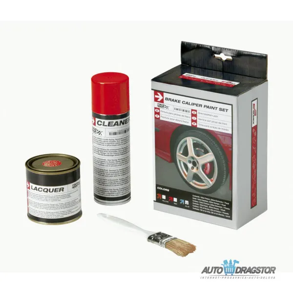 BOJA ZA KOČIONA KLJEŠTA CRVENA SET ČETKA/BOJA/ČISTAČ 