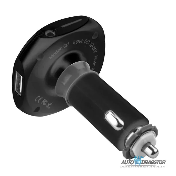 FM PREDAJNIK (TRANSMITER), 2 USB ULAZA, BLUETOOTH 5.0,MP3/WMA 