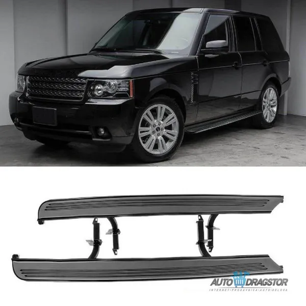 RANGE ROVER (L322) 2002-2012  ALUMINIJUMSKO BOČNO GAZIŠTE KOMPLET SA DELOVIMA ZA MONTAŽU-SET 