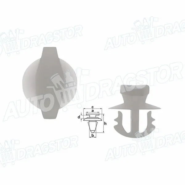 Žabica poklopac FIAT GRANDE PUNTO/EVO/PUNTO (199), 05-; 